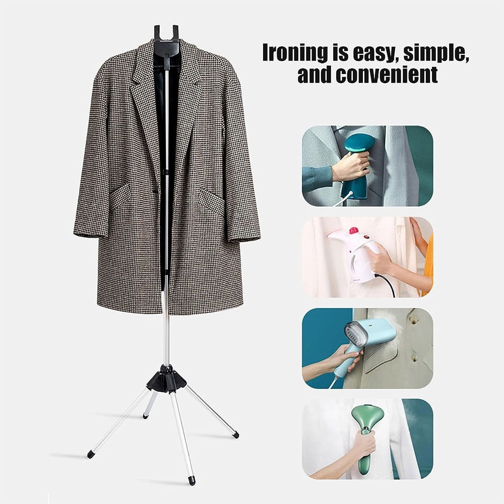 Handheld Garment Steamer Rack Hanger Telescopic Folding for Steam Ironing UK