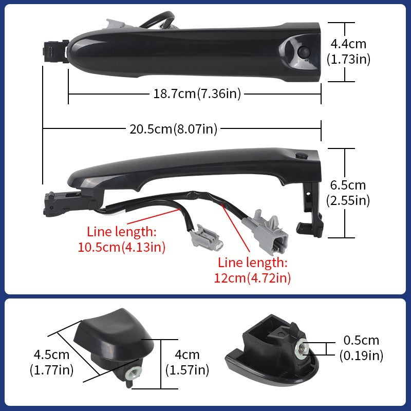 Exterior Front Left Passenger Side Outer Door Handle For 2010-2019 Nissan Juke