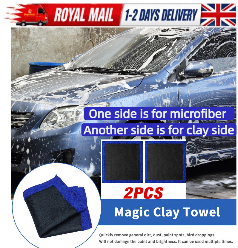 NEW 2026 2xMICROFIBRE CLEANING AUTO CAR DETAILING SOFT CLOTHS WASH TOWEL DUSTER