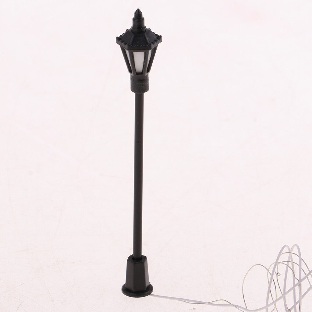 20pcs N Gauge LED Street Lights Model Railway Lamppost Dollhouse Lamp