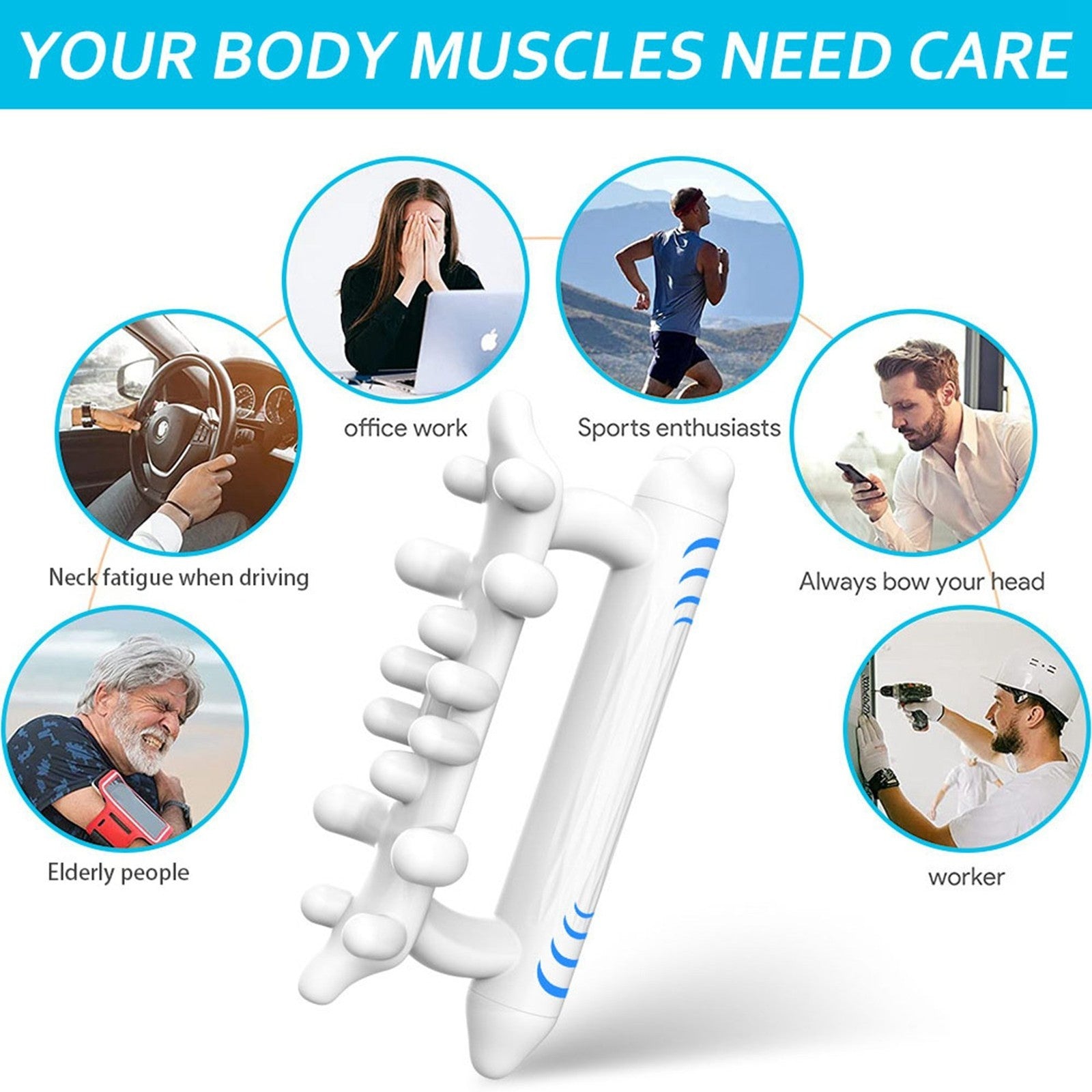 New Myofascial Release Massage Manual Trigger Tool To Ease Body Tension Fascia