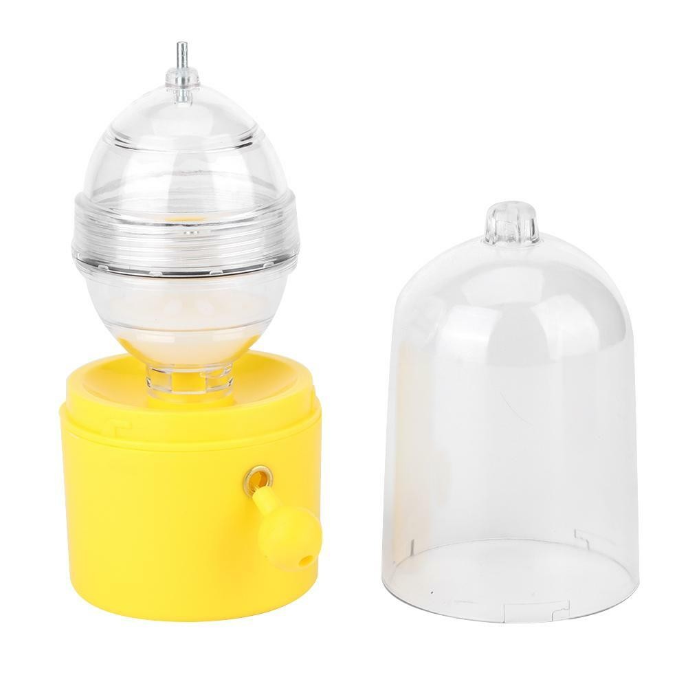 Egg Pudding Maker Egg Scrambler Shaker Whisk in Shell Hand Powered Home Golden