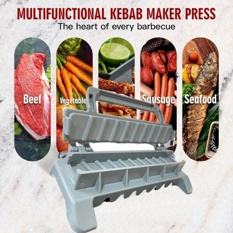 Manual Kebab Maker Turkey BBQ Meat Skewer Maker Outdoor Cooking Picnic Tool