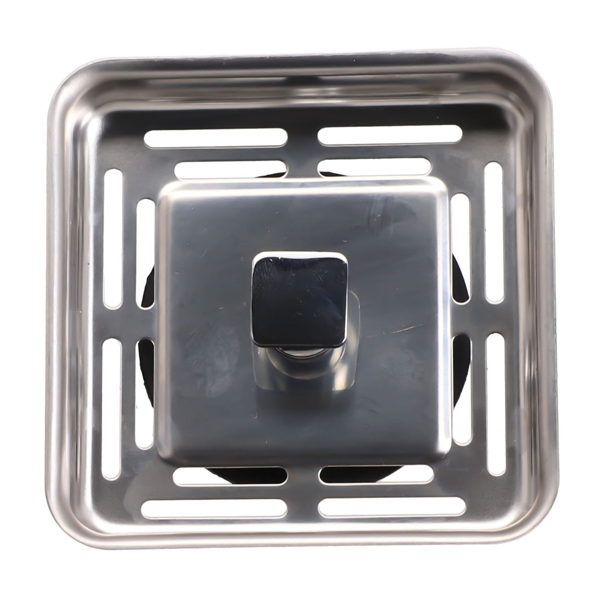 Square Stainless-Steel Kitchen Sink Strainer Drainer Post Stopper Waste-Plug