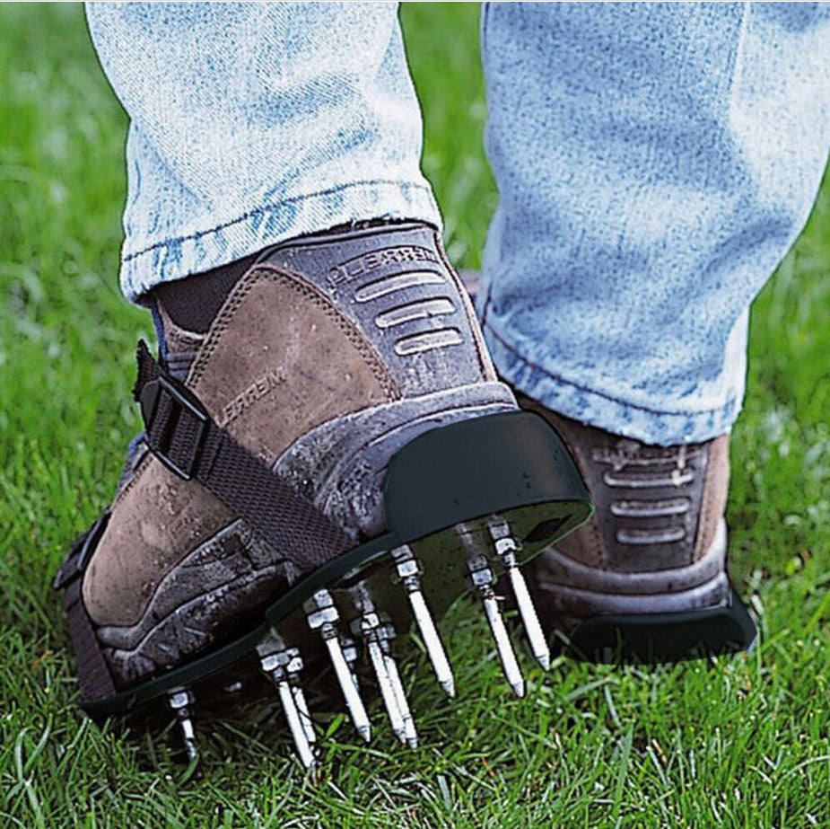 Spikes Pair Lawn Garden Grass Aerators Aerating Sandals Shoes