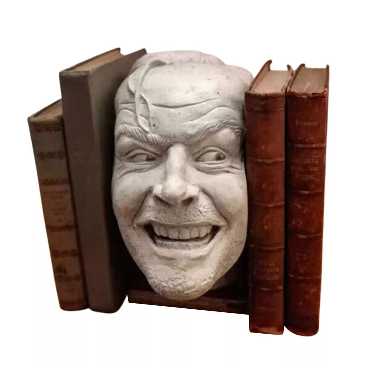 Here's Johnny Sculpture of The Shining Resin Desktop  Bookend Library Ornament