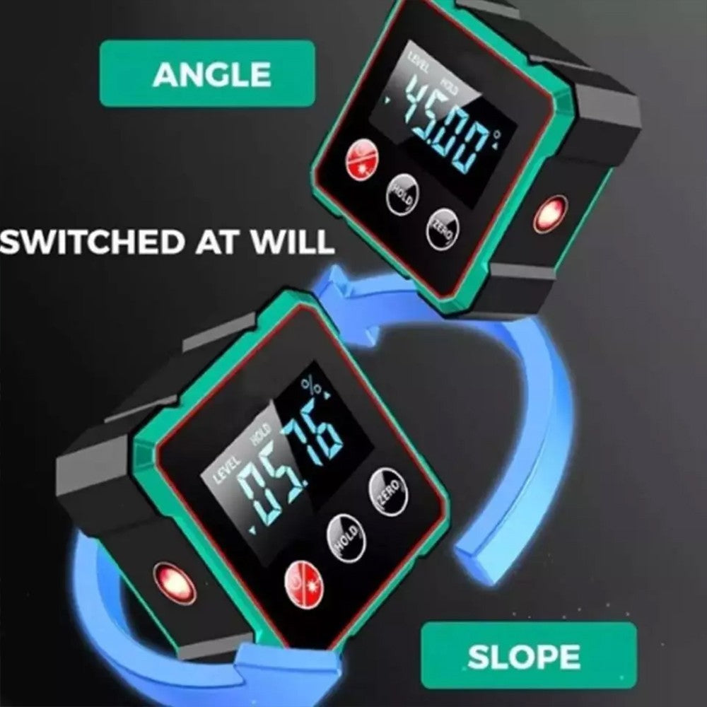 Magnetic Digital Angle Finder with Electronic-Laser, High Precision Angle Tool