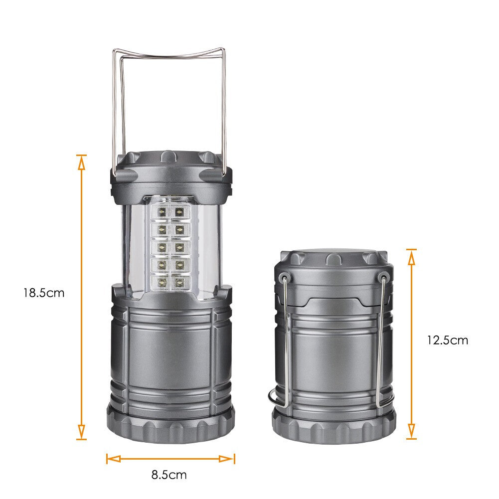 Bright Collapsible 30 LED Camping Lanterns Lights for Hiking Emergency Light