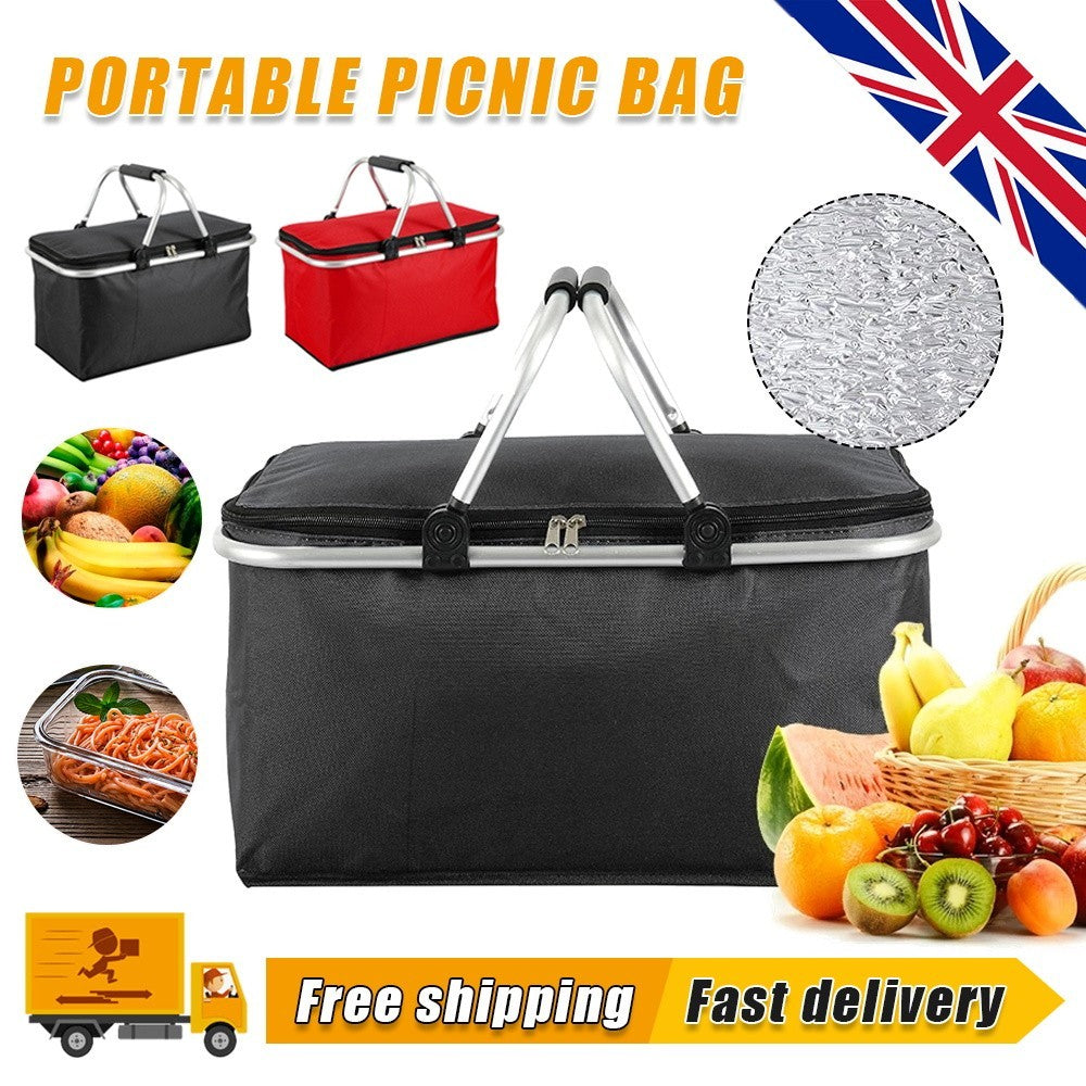 30L Extra Large Cooling Cooler Cool Bag Box Picnic Camping Food Ice Drink Lunch