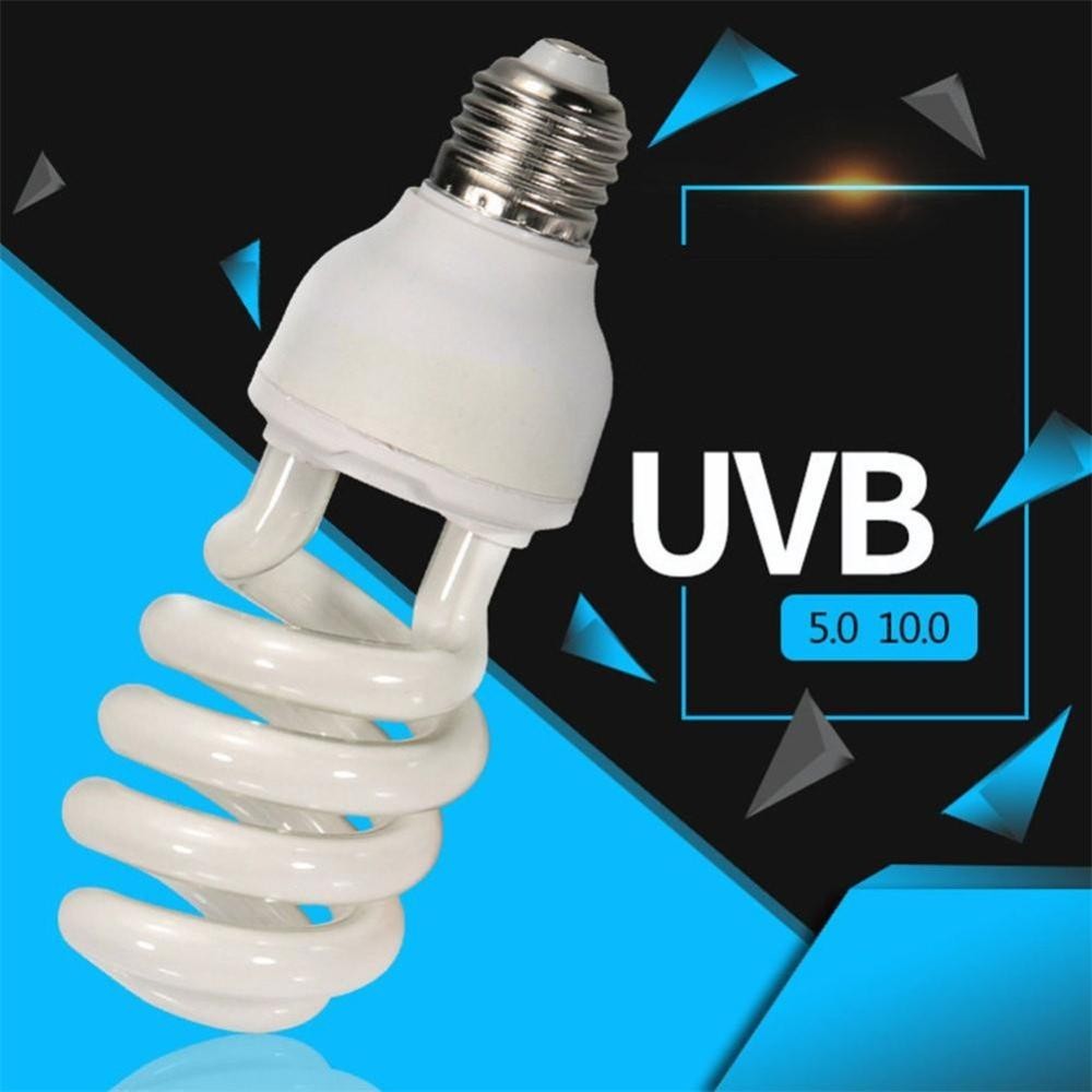 Reptile UV Spiral Bulb for Vivarium Snake UVB 5.0 / 10.0 E27 13w Or 26w