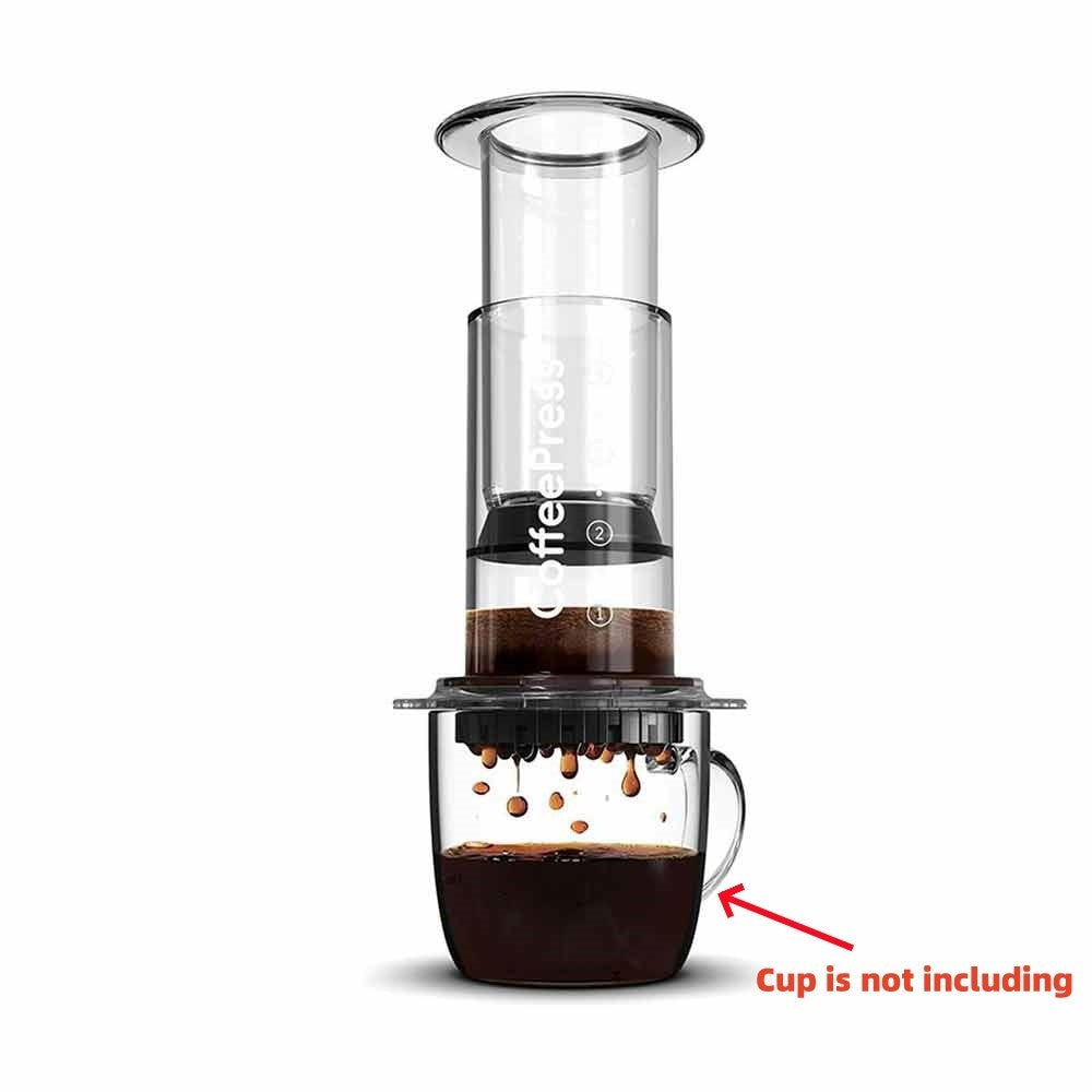 AeroPress Clear Coffee Press 3-In-1 Brew Method Combines French Press For Travel