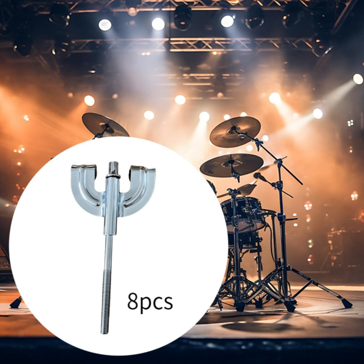 8Pcs Bass Drum Claws Hardware Drum Set Percussion Instrument Accessories