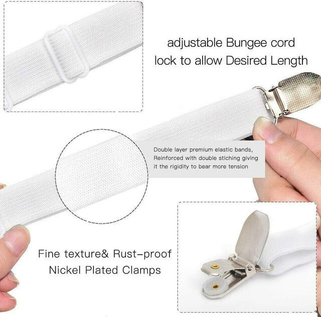 Bed Mattress Sheet Clips Holders Fasteners Grippers Straps Suspender Fitted NEW