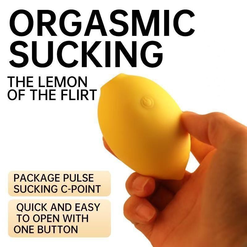 Lemon Suck Toy Sucking Vibrator for Women Vacuum Clitoris Stimulator Lubricant