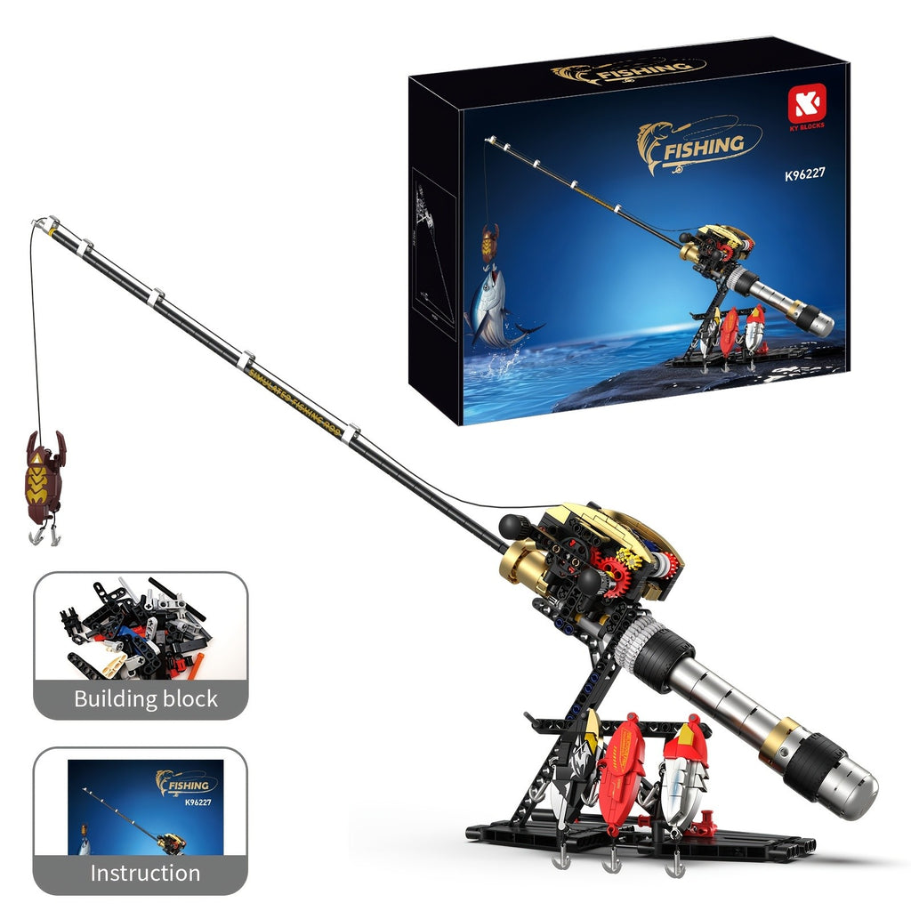 MOC Super Large Fishing Rod Building Blocks 68CM Creative Building Blocks Gift