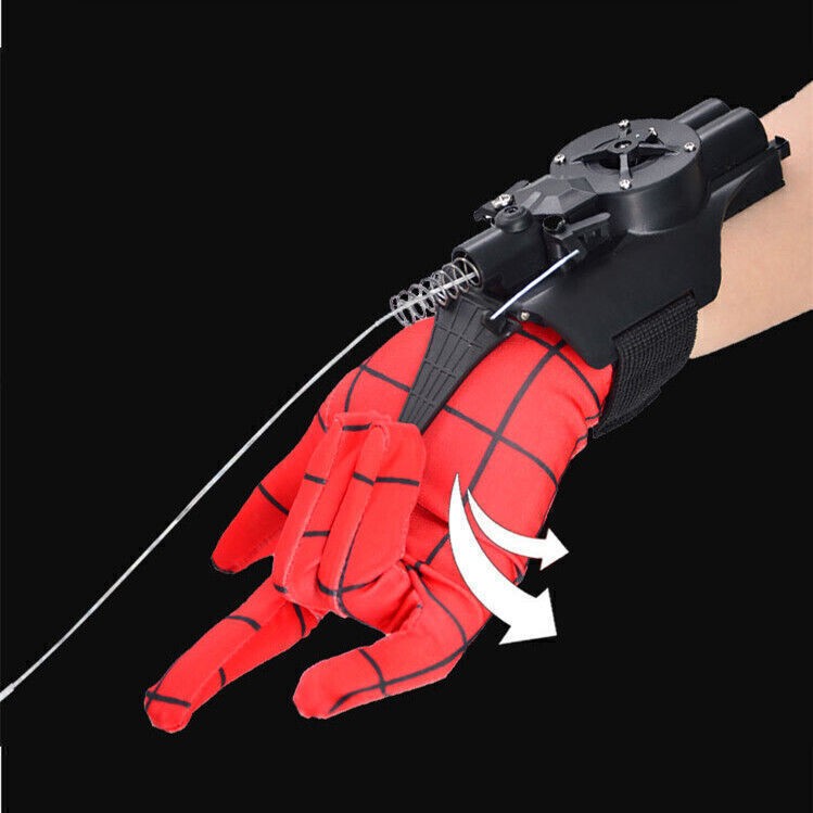 Web Shooter Launcher String Toy Electric Reel In Spider Web Shooters ~~