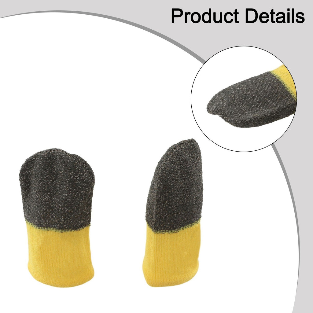 For Mobile Gaming Accessories Silver Fiber Thumb Sleeves for Precision Control