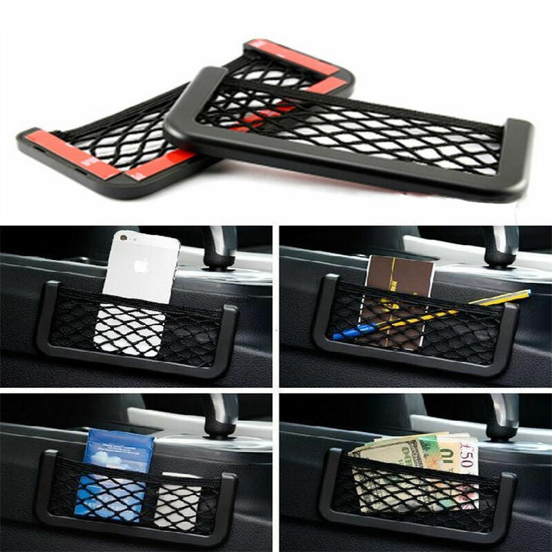 Car Van Truck Net Mesh Storage Bag Pocket Organizer Holder Phone/Wallet 20x8cm