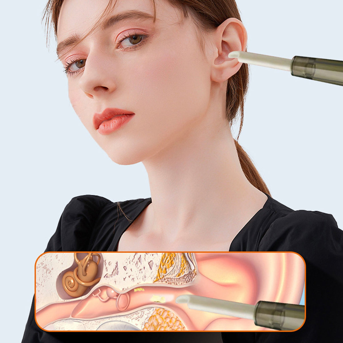 Ear Wax Cleaner Vacuum Remover 3 Adjustable Suction Detachable Ear Cleaning Tool
