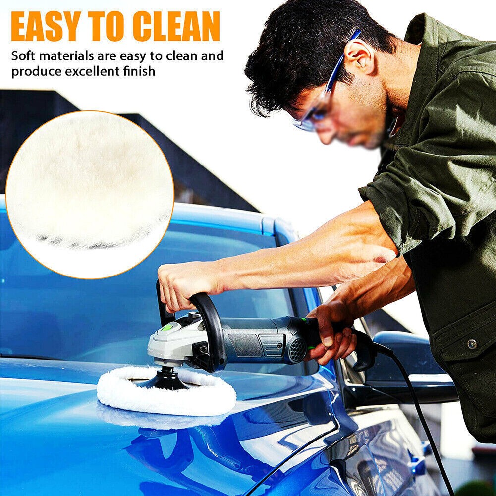 7 Inch 180mm Car Polisher Pad Buffer Waxing Buffing Polishing Sponge Pads (X6)