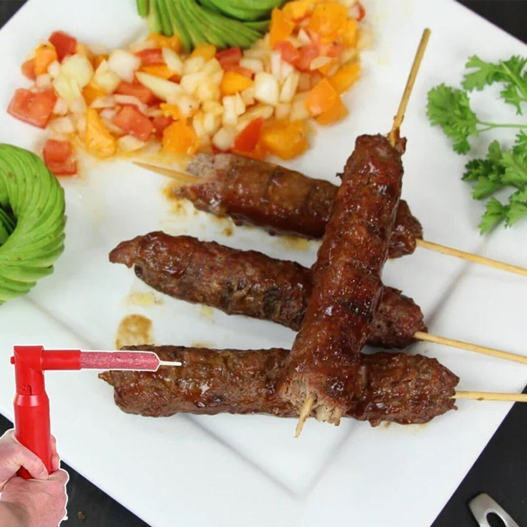 Kebab Maker Kabob Mould Press Maker Meat Sausage DIY Skewer Tool BBQ Kitchen