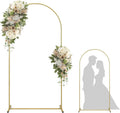 6.6FT Wedding Arch Door Backdrop Stand Flower Display Frame Backdrop Metal Rack