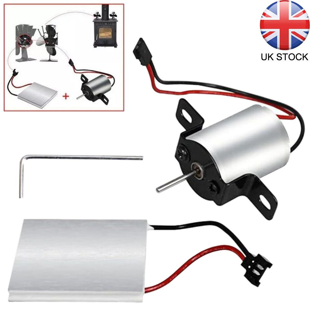 Wood Log Heated Fireplace Motor FOR Stove Burner Power Fan Heater Replace Parts