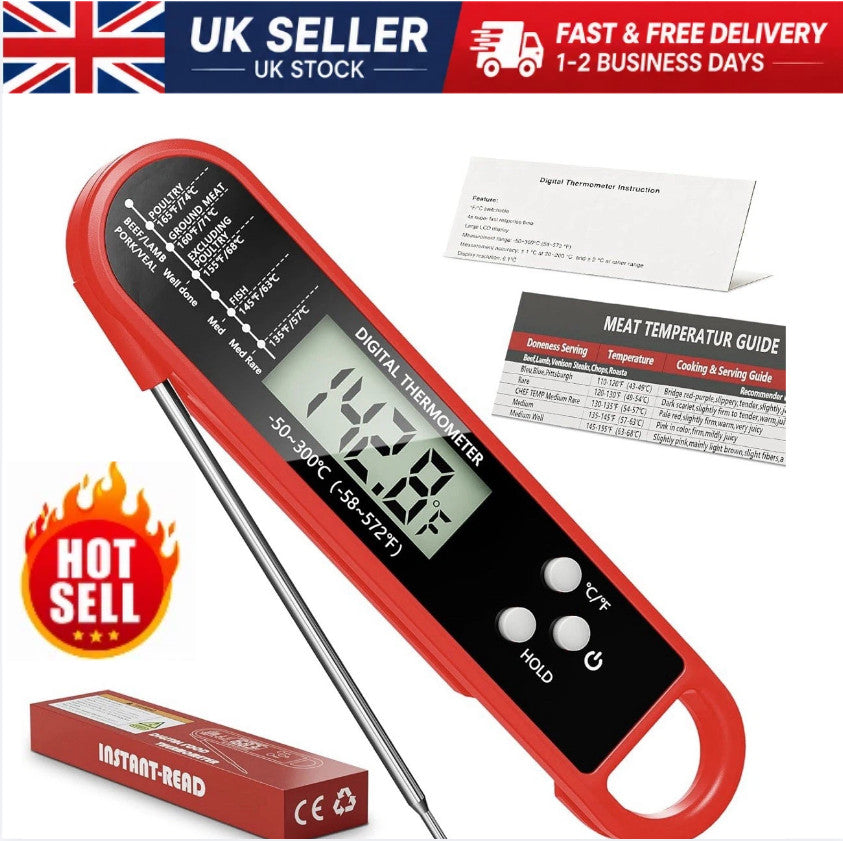 Digital Food Thermometer Meat Temperature Probe BBQ Turkey Kitchen Food Cooking