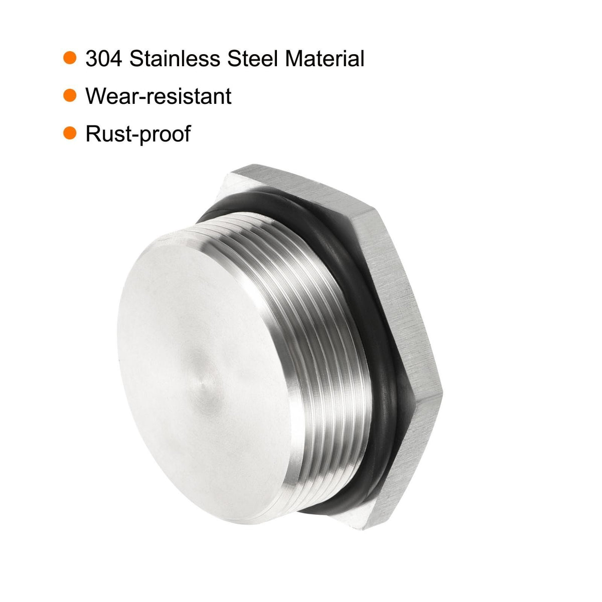 M36x1.5 Male Plug Thread Hex Head Socket Solid Pipe Fitting with Sealing Ring