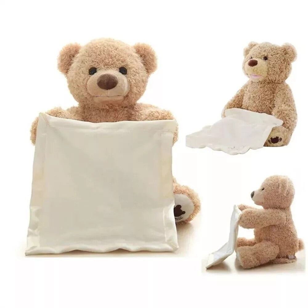 Peek-A-Boo Teddy Bear Plush Interactive Soft Toy Doll Kids Adults Birthday Gift