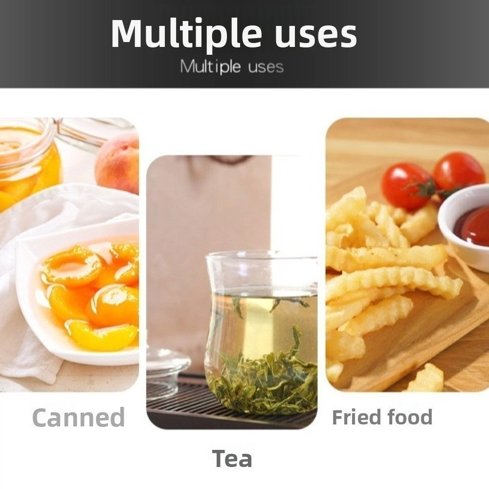 Stainless Steel Tuna Press Lids Non-slip Fruit Can Strainer  Kitchen