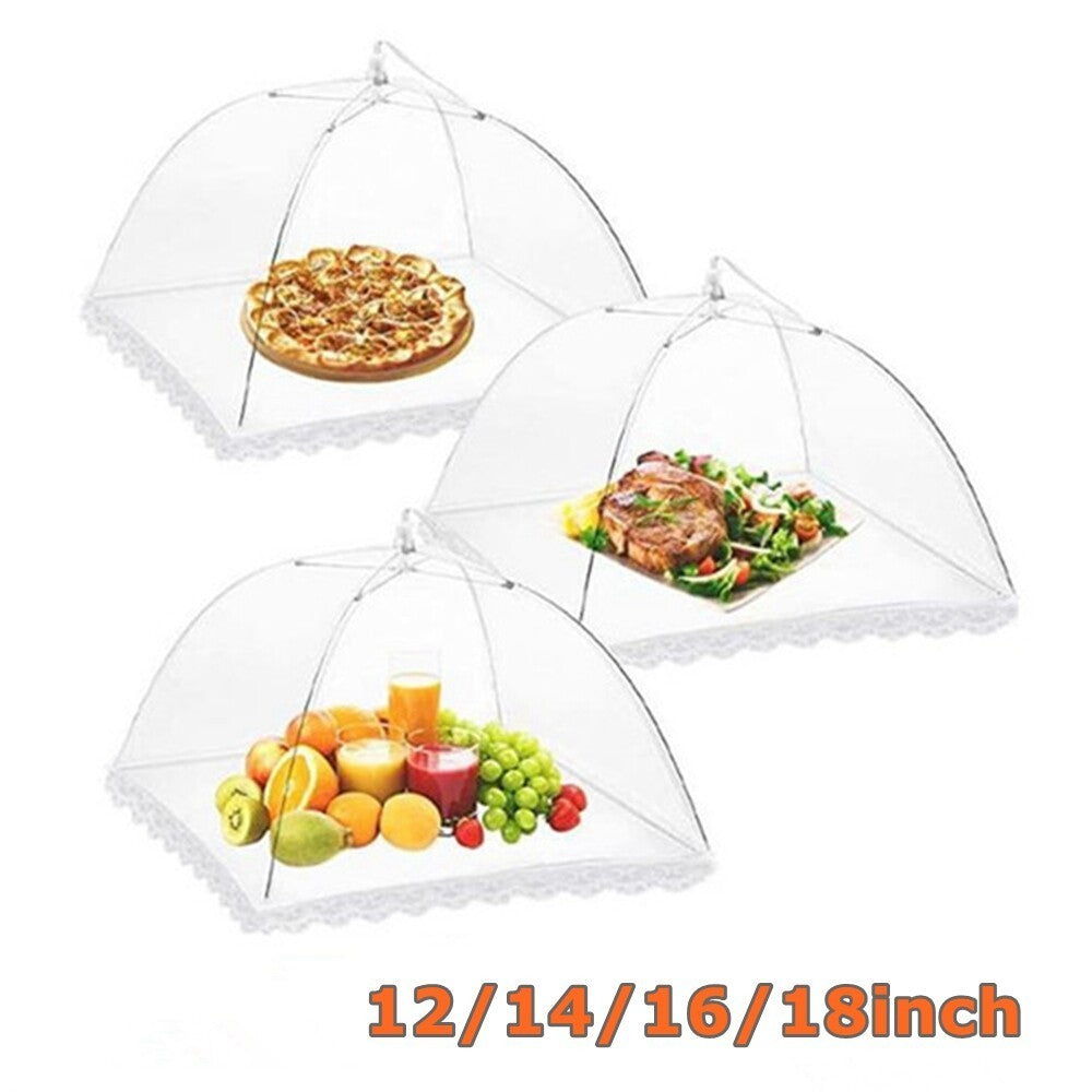 Mesh Fly Wasp Pop-Up Net Collapsible Food Cover Umbrella Protector Party BBQ