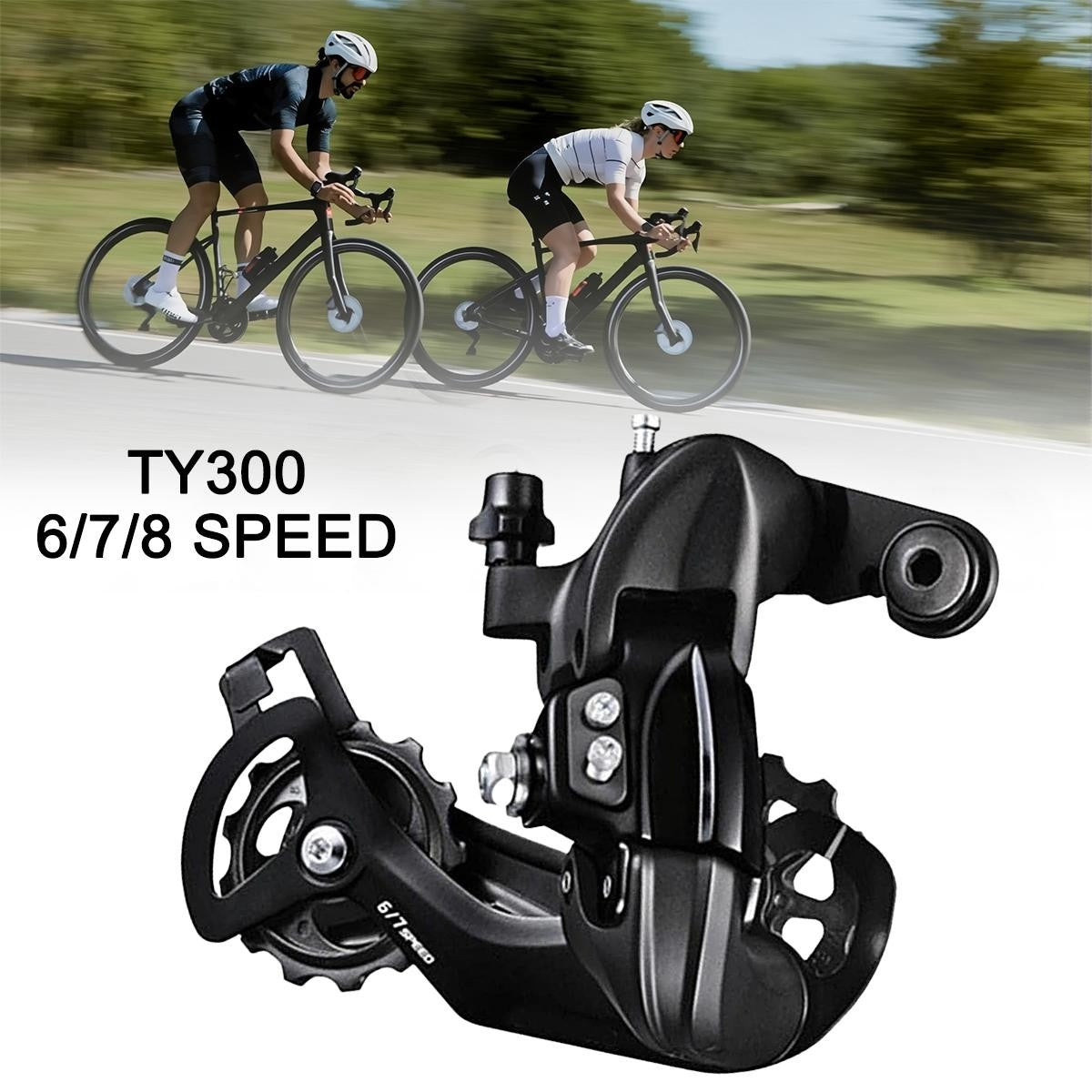 6/7/8 Speed Rear Derailleur Direct Mount Replacement Fits Tourney RD-TY300