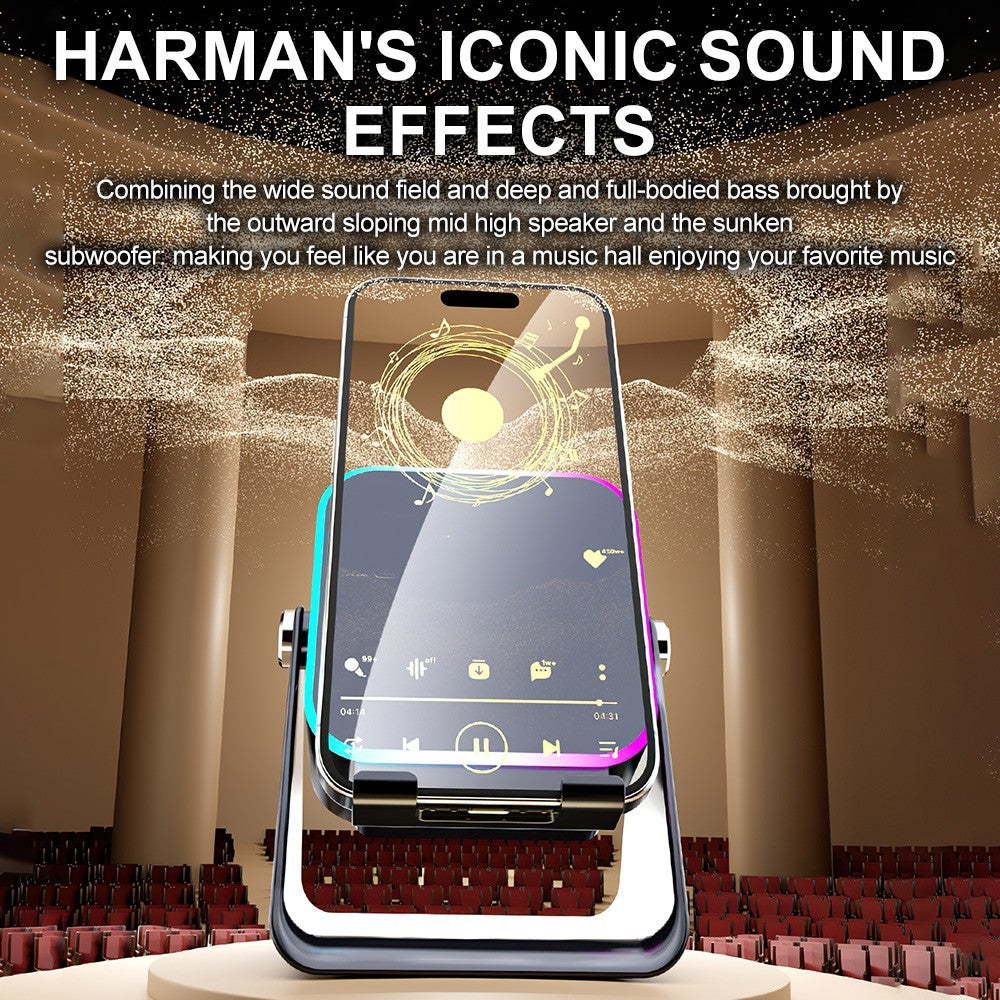 Wireless Induction Speaker 5-in-1 Bluetooth Speaker With Phone Stand for PAD UK