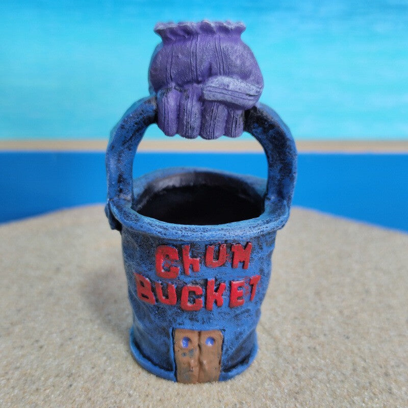 Spongebob Squarepants Chum Bucket Aquarium Ornament Décor for Home Fish Tank