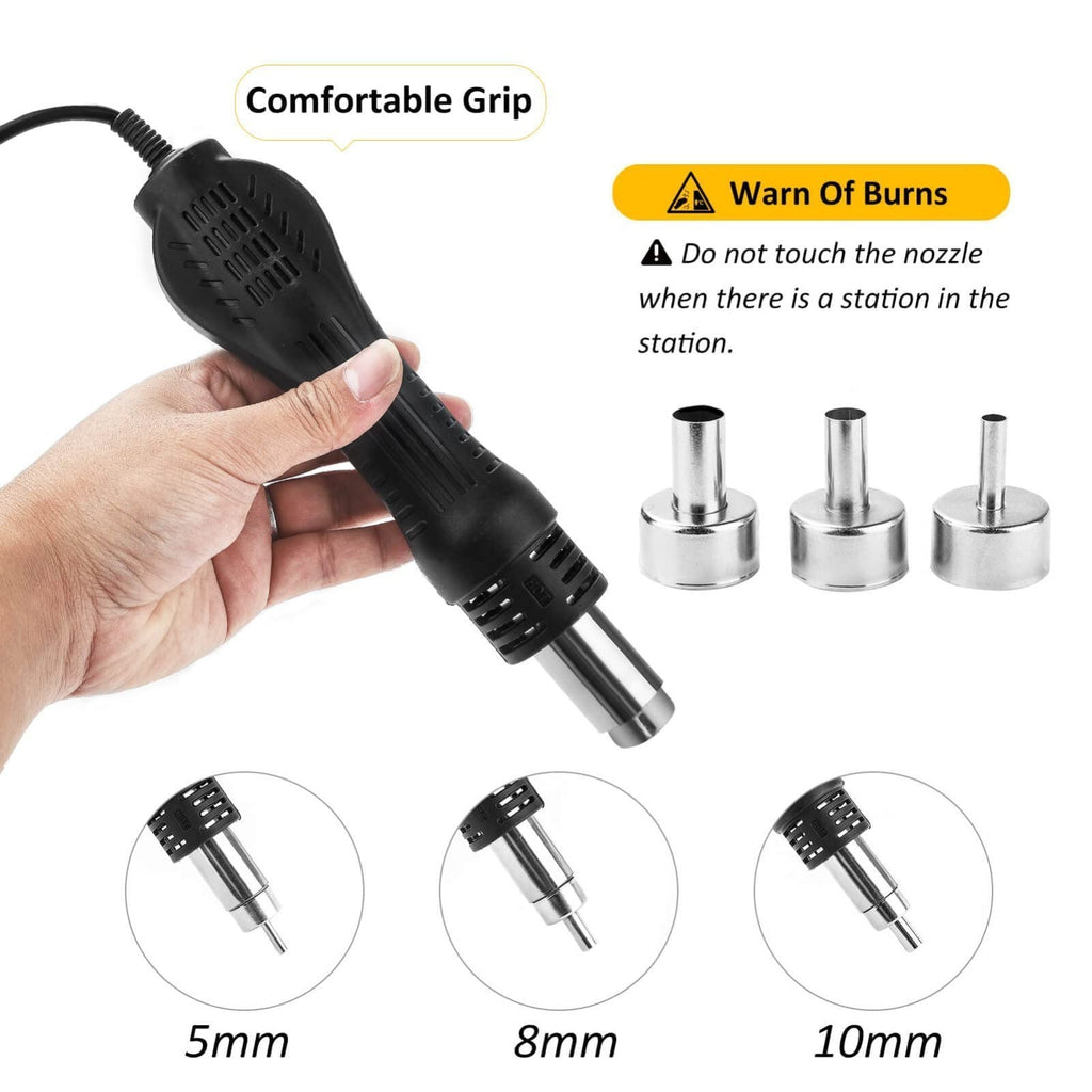 700W 858D SMD Soldering Desoldering Iron Station Hot Air Rework Gun Tool 220V