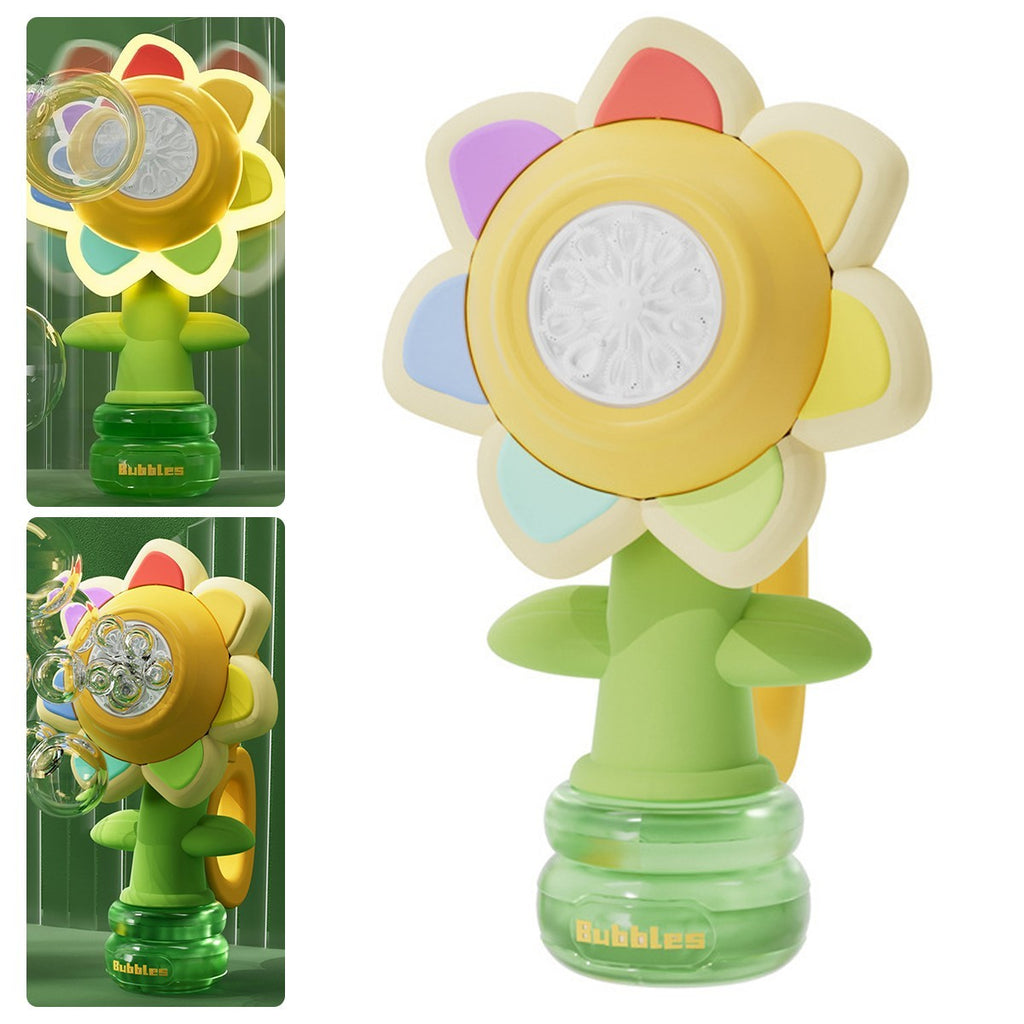 Electric Sunflower Bubble Machine Toy–Dancing Automatic Bubble Maker 2026 NEW UK