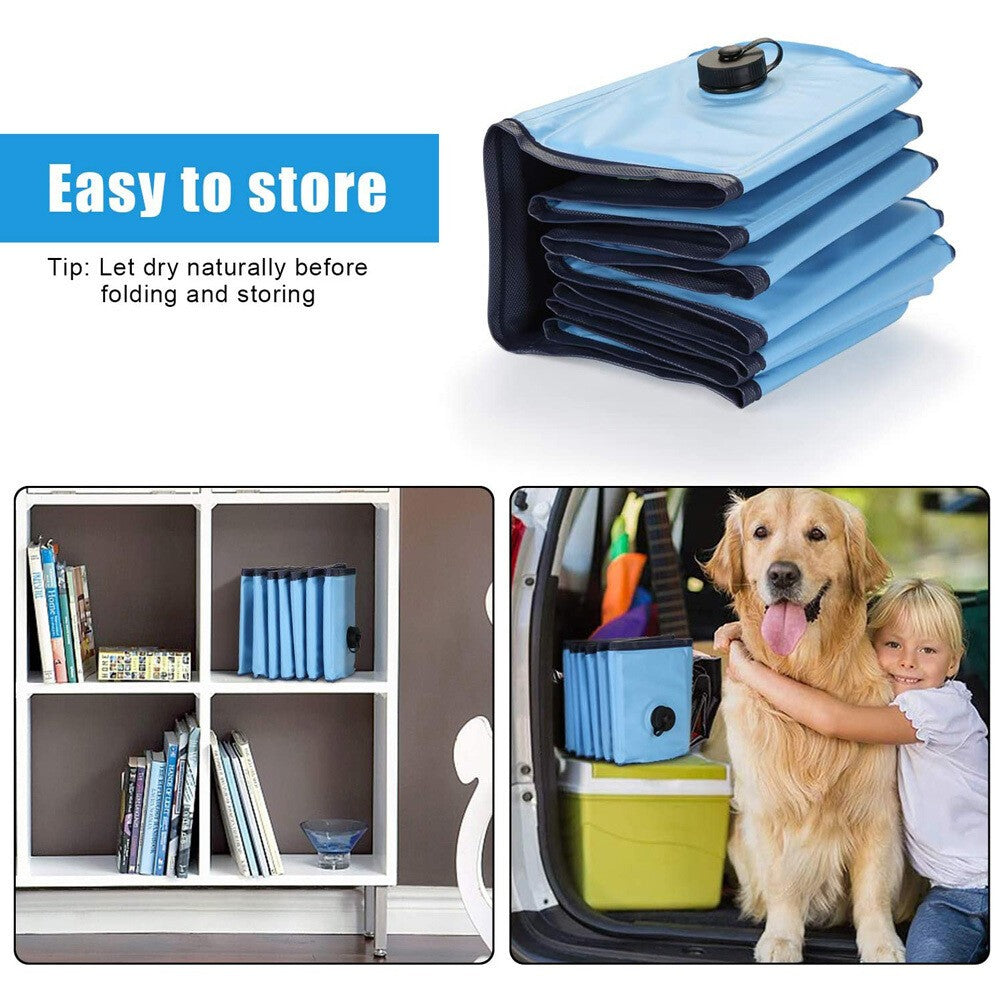 Portable Foldable Pet Bathing Pool for Large Dogs Ideal Swimming and Paddling