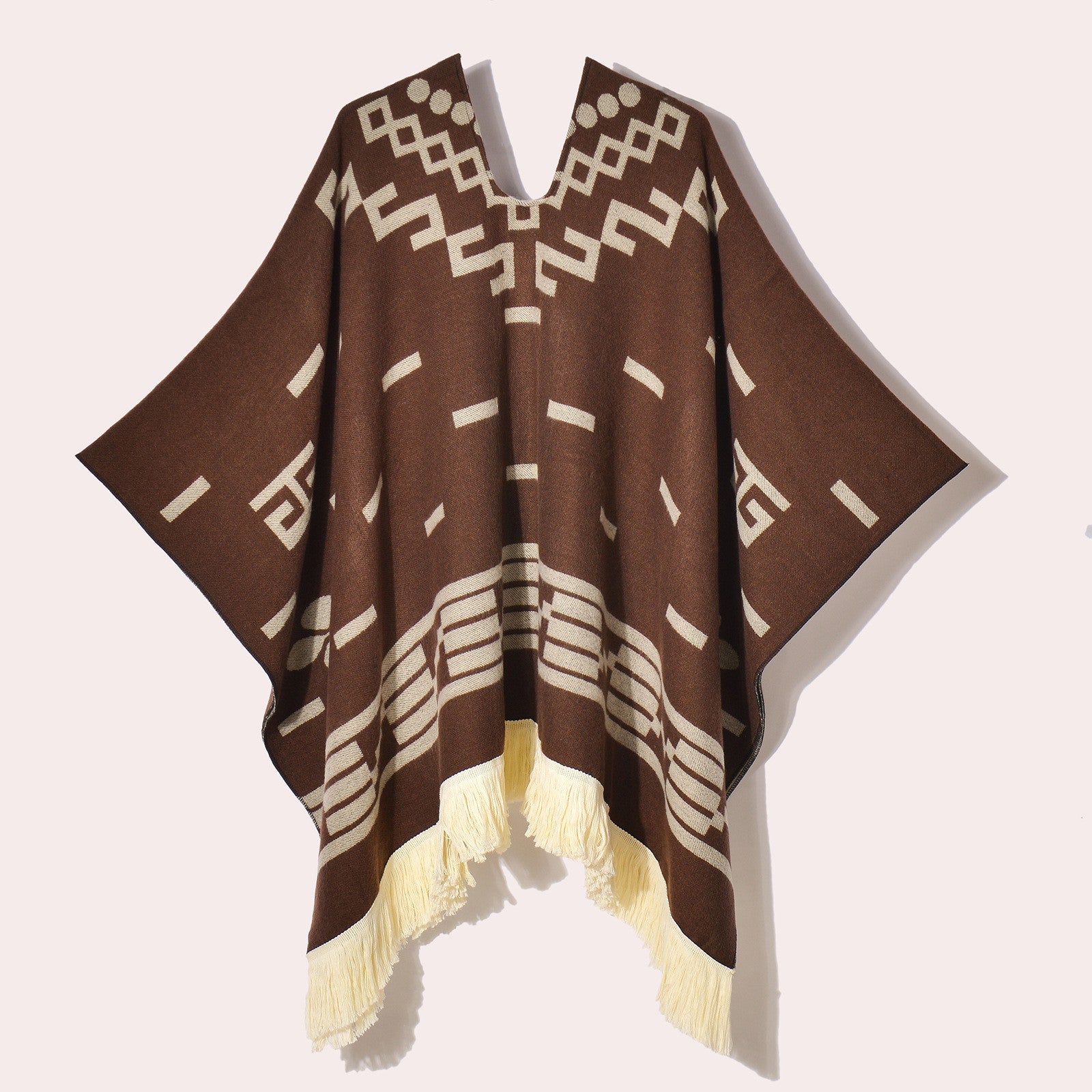 Men Clint Eastwood Western Cowboy Poncho Serape replica handmade of faux-alpaca