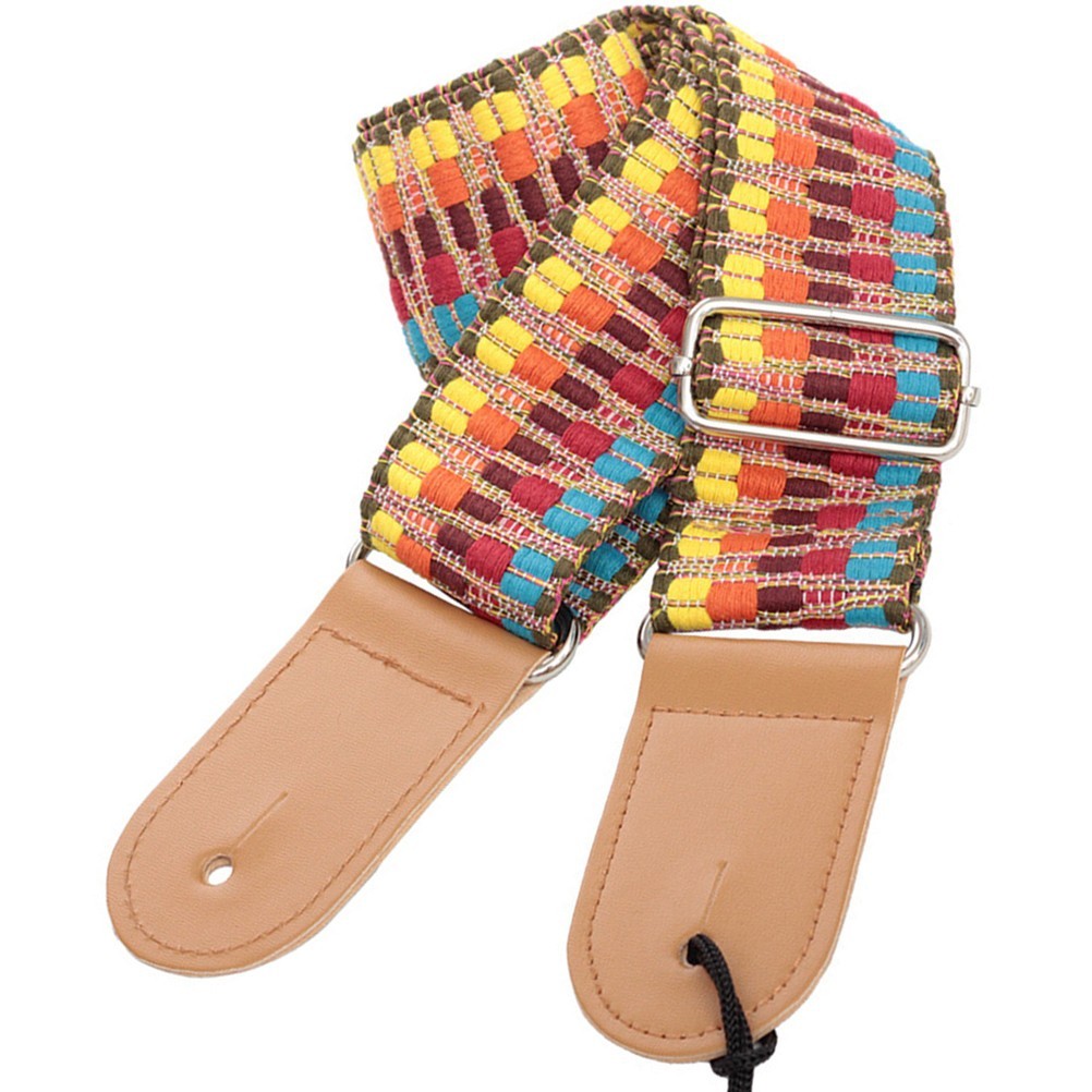 Wear-resistant Guitar Strap Adjustable Guitar Belt Bohemian Style Bass Guitar