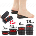 Height Increase Insoles Men Women Invisible Heel Lift Taller Shoe Inserts 2 Pads