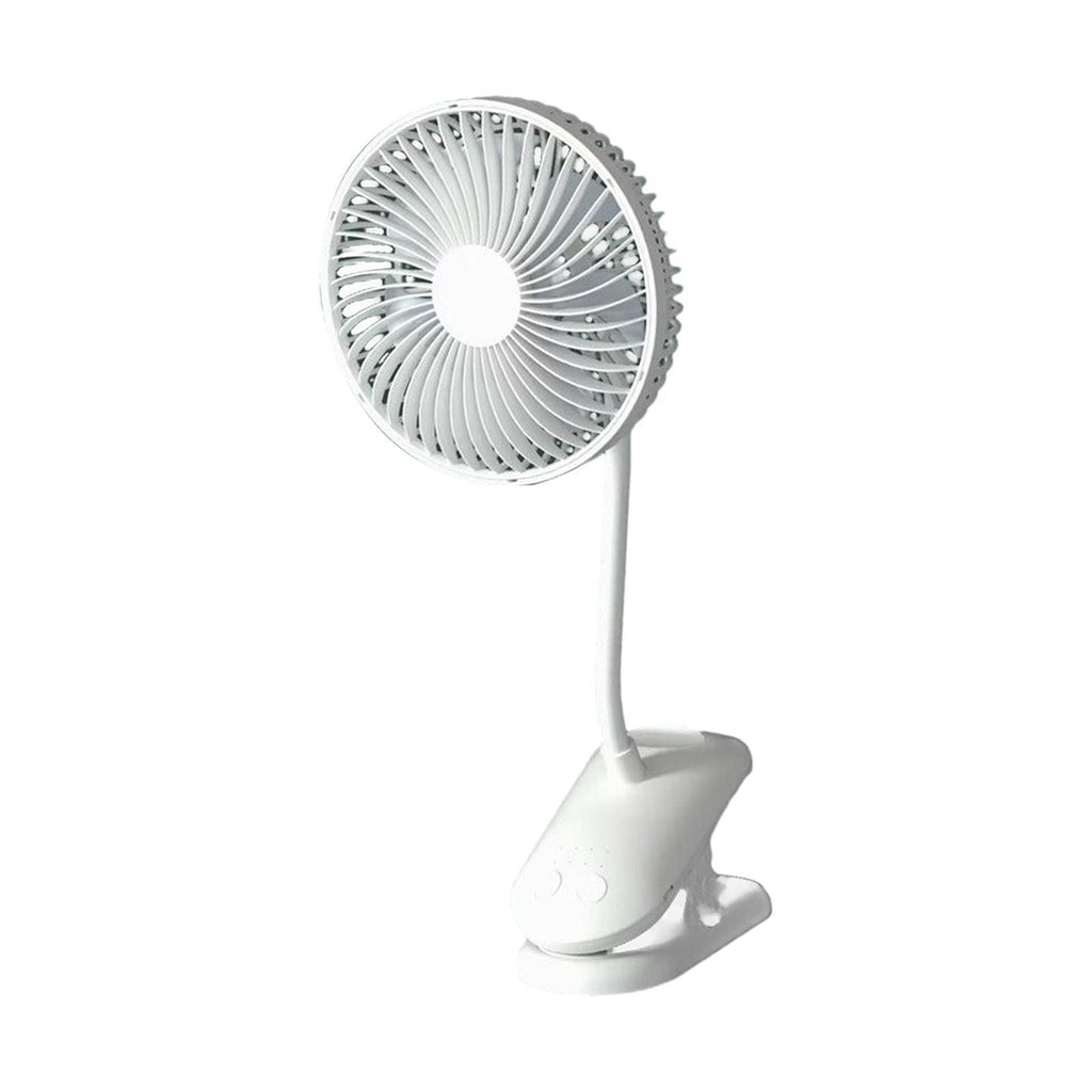 Small Clip & Desk Fan Clip on Fan Rotatable Portable Cooling Fan Quiet 4 Speeds