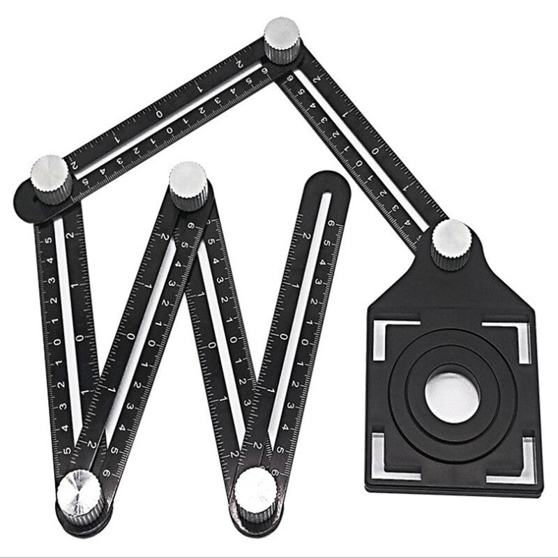 Universal Alumium Alloy Ruler Multi Angle Measuring Template Tool UK