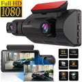 1080P Dual Lens Car Dash Cam Recorder G Sensor DVR Front and Rear Camera Video