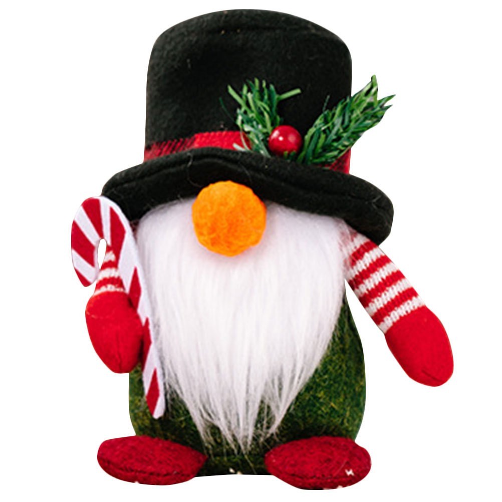 Christmas Gnome Adornment Desktop Gnome Doll Ornament Xmas Gnome Doll