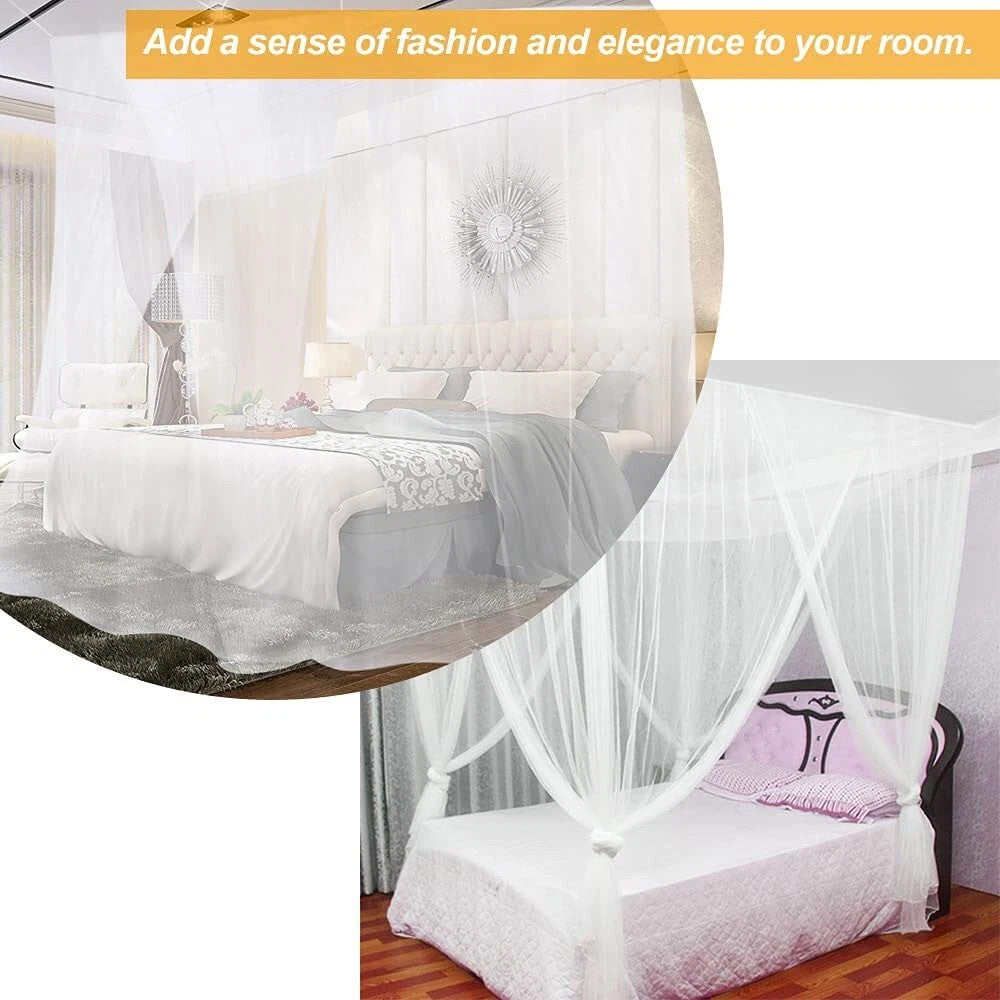 Mosquito Net for Double Bed 4 Corner Post Elegant Mosquito Net Bed Canopy