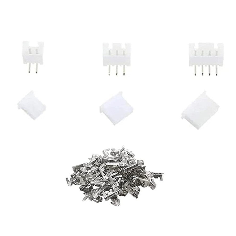 450PCS JST PH 2,0 mm 2/3/4 Pin PCB Board Connectors Plug Male Female Kit Set