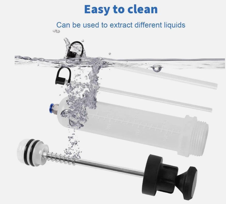 Manual Suction Pump for Car Oil 500cc Fluid Syringe Extractor and Transfer Tool