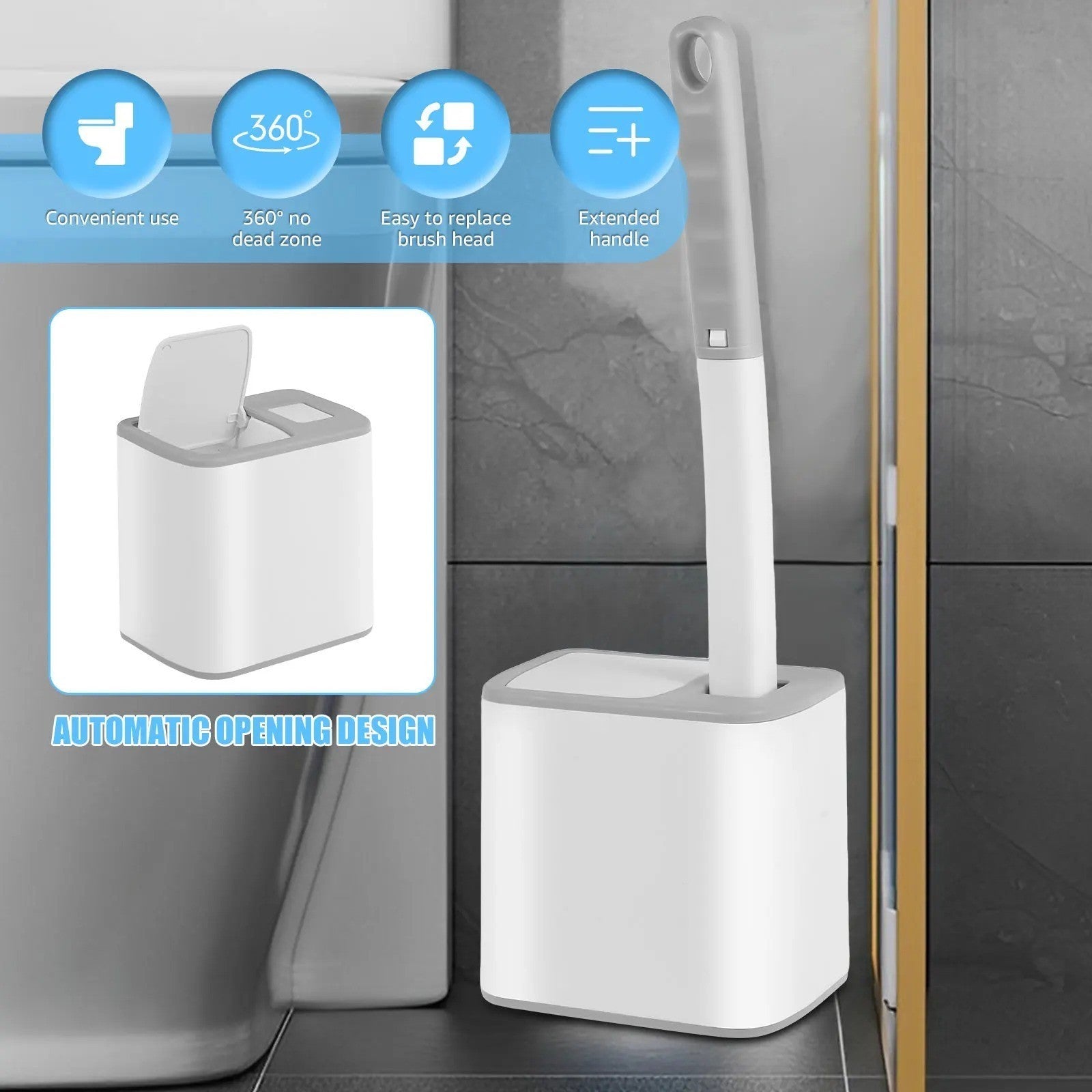 UK Disposable Toilet Brush Replacement Heads – Three Colors & Scents