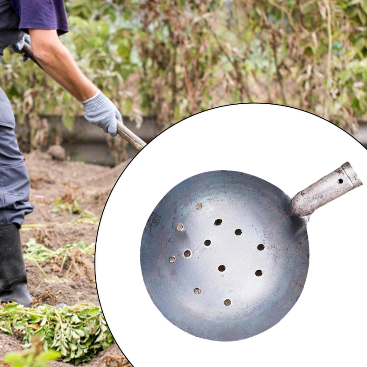 Heavy Duty Metal Scoop for Sewer And Drain Cleaning